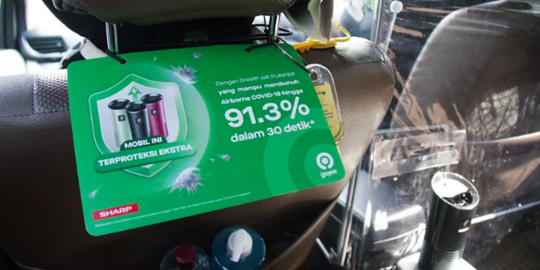 Gojek Lengkapi 8.000 Unit GoCar dengan Air Purifier dari Sharp