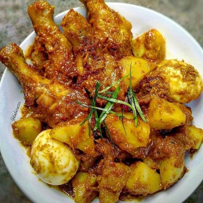 rendang ayam organik