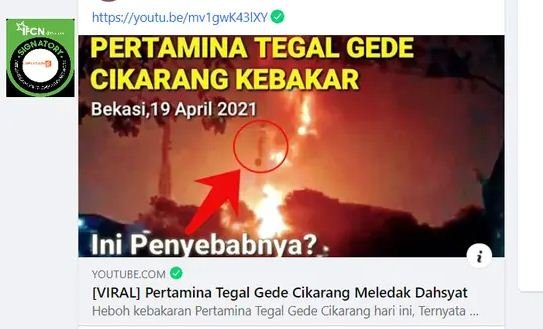 kobaran api di pertamina tegal gede bukan kebakaran ini faktanya