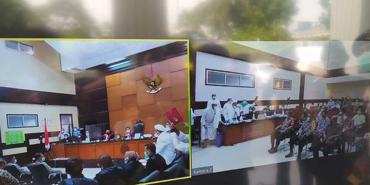 Kesal Pertanyaannya Dipotong, Rizieq Kembali Hardik Jaksa saat Sidang Kasus Kerumunan