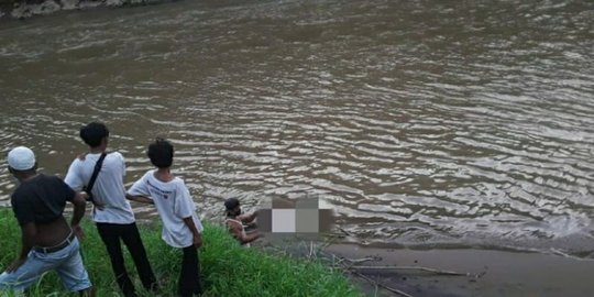 Mayat Pria Mengambang di Sungai Cibuni Cianjur Dimakan Biawak