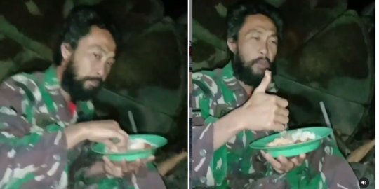 Prajurit TNI Sahur di Pedalaman Wilayah Timur, Brewoknya Ramai Diperbincangkan