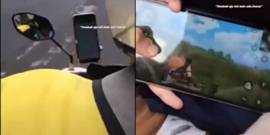 Video Kocak Sopir Ojol Minta Tolong Penumpang Lanjutkan Main Game Saat Perjalanan