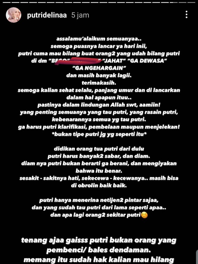 diserang warganet karena masalah sule dan nathalie begini tanggapan putri delina