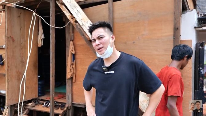baim tinjau progres pembangunan rumahnya