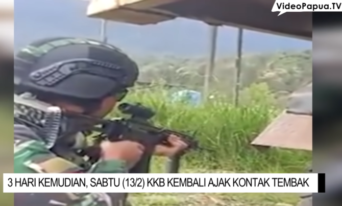 terkena rekoset peluru tni ini masih semangat ikut tempur