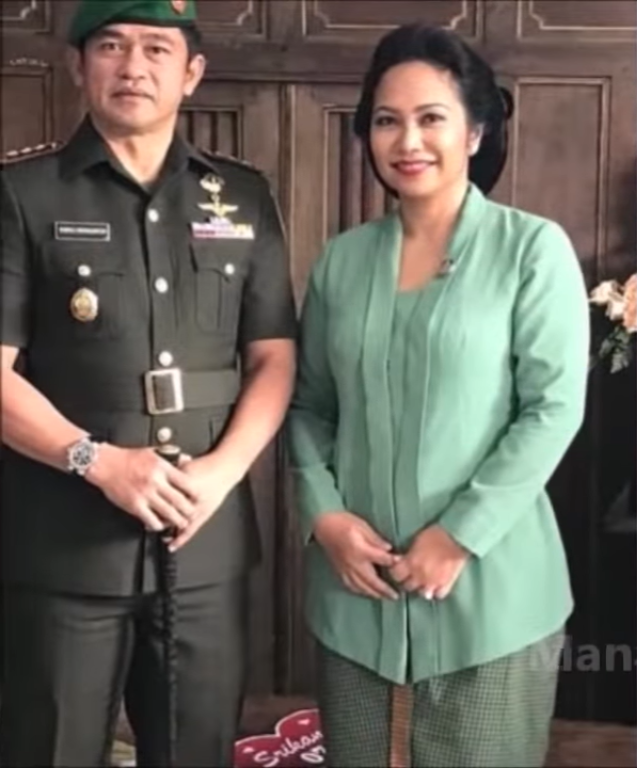 potret paulina panjaitan istri mayjen maruli