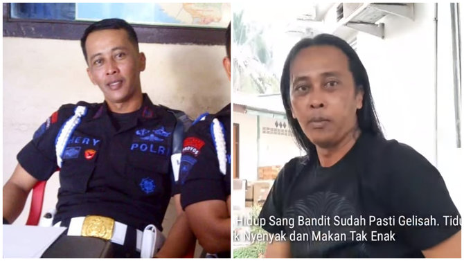 jacklyn choppers dan heri gondrong polisi yang ditakuti