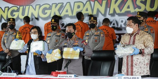 Polisi Bongkar Peredaran 2,5 Ton Sabu Jaringan Timur Tengah-Malaysia-Indonesia