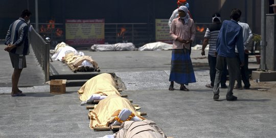 Rekor Kematian Baru di India, Lebih dari 3.000 Orang Meninggal Sehari karena Covid-19