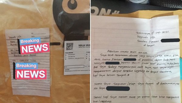 kisah pria dapat paket berisi dompetnya yang hilang