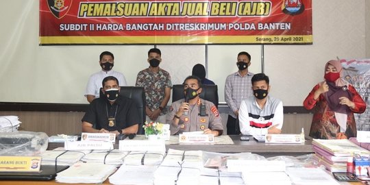 Satgas Mafia Tanah Polda Banten Ungkap 690 AJB Dipalsukan Pegawai Honorer Kecamatan