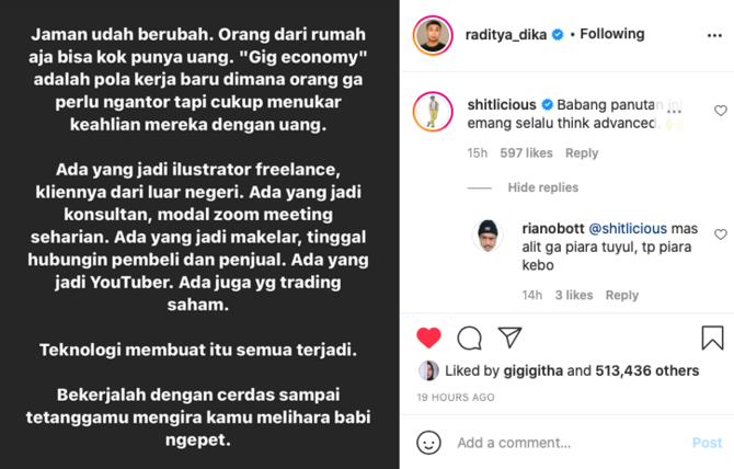 viral kabar babi ngepet raditya dika beri pesan menohok