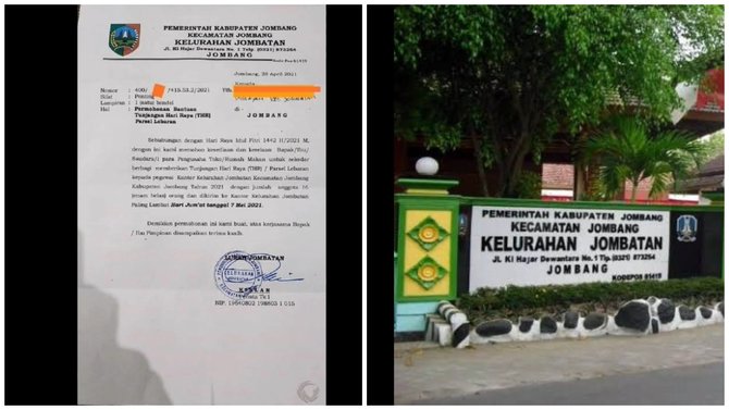 viral lurah jombatan jombang minta thr ke warga pemilik usaha