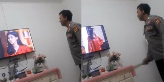 'Demam' Sinetron Ikatan Cinta, Reaksi Anggota Polisi saat Nonton Jadi Sorotan