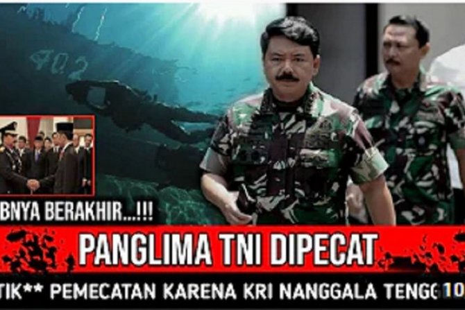 hoaks panglima tni dipecat