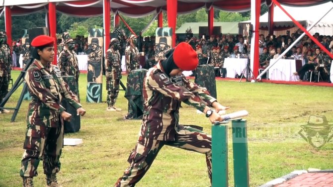 ketangguhan prajurit wanita kopassus