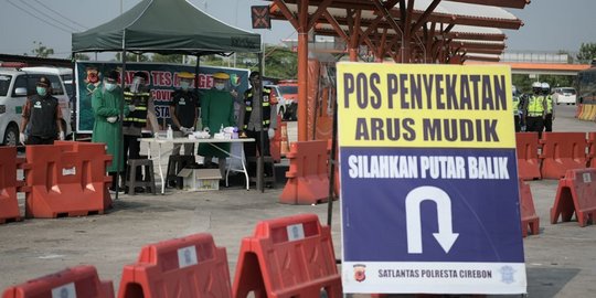 Polres Cirebon Halau 221 Kendaraan Pemudik, Paling Banyak Motor