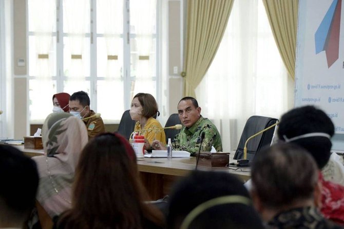 tren kasus covid 19 naik lagi gubernur sumut minta rumah sakit lakukan ini