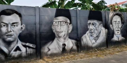 Mural Pahlawan Nasional Menghiasi Tembok Cipondoh Tangerang