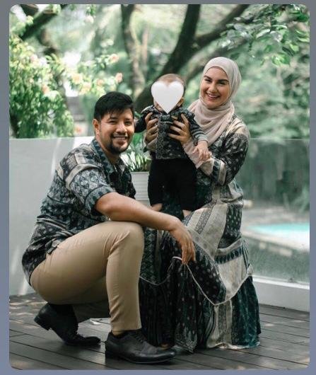 kompak dan senada ini x potret keluarga artis pakai busana muslim
