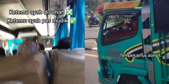 Tak Sengaja Bertemu di Jalan Saat Mudik, Video Anak dan Ayah Ini Bikin Haru