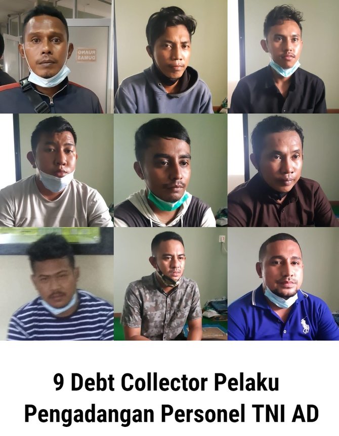 11 Debt Collector Yang Kepung Anggota TNI Ditangkap, Begini Nasib ...