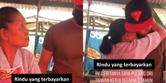 Lama Kerja di Taiwan, Pria Ini Pulang Beri Kejutan jadi Pembeli di Warung Ibunya