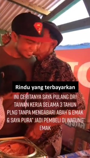 video haru anak berikan kejutan ke orang tua
