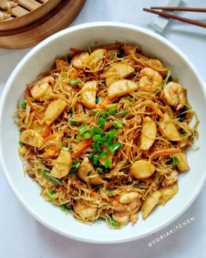 bihun jagung goreng seafood