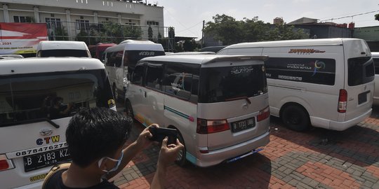 Deretan Travel Gelap yang Disita Polres Metro Kabupaten Bekasi