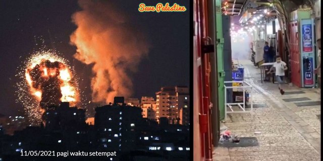 Video Anak Palestina Lari Kencang Dengar Suara Ledakan, Hati Bergetar Lihatnya