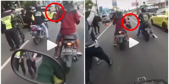 Belum Cukup Umur, Remaja Bermobil Mewah Nekat Terobos & Tabrak Polisi