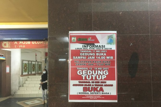 pasar tanah abang jelang ditutup mulai 12 mei 2021