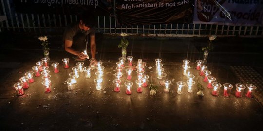 Aksi Keprihatinan Pencari Suaka untuk Afghanistan