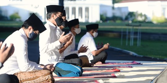 Jokowi Bakal Salat Idulfitri 1442 Hijriah di Istana Bogor