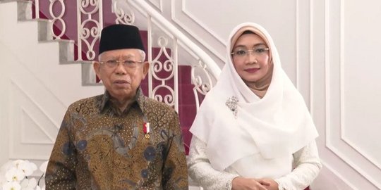 Usai Salat Id Bersama Istri, Wapres Ma'ruf Amin Gelar Silaturahmi Virtual