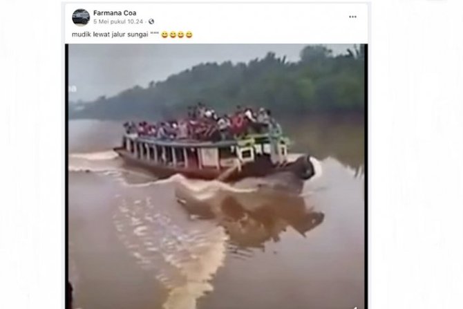 tidak benar warga mudik lewat jalur sungai ambawang