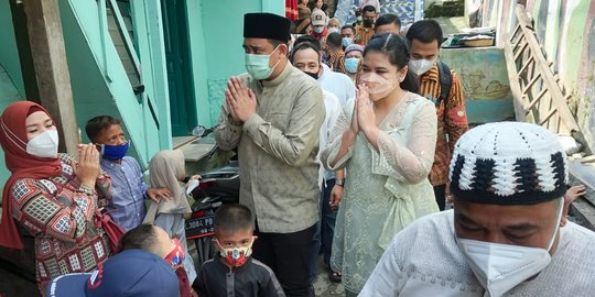 1 Syawal, Bobby Ajak Kahiyang Tinjau Warga Terdampak Banjir Luapan Sungai Deli