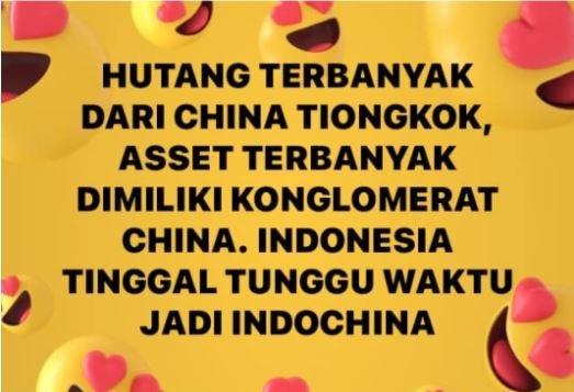 hoaks china pemberi utang terbanyak ke indonesia