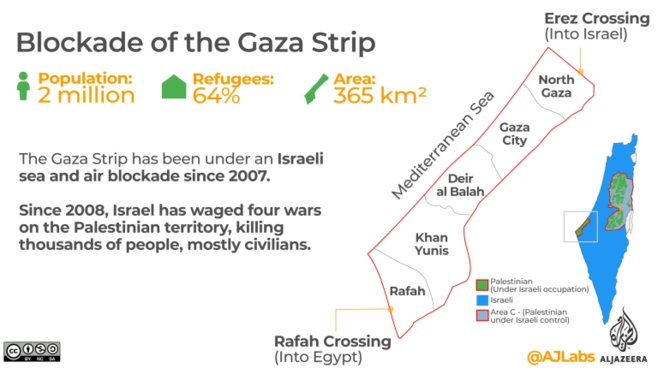 peta jalur gaza