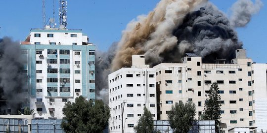 Israel Hancurkan Gedung Kantor Berita AS dan Media Asing di Gaza