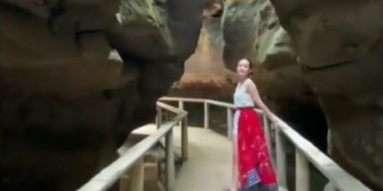 Potret Gua Jegles Kediri, Lorong Berdinding Bebatuan Besar yang Patut Dikunjungi