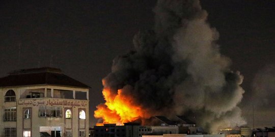 bermula dari isu pengeras suara di al-aqsa, israel kembali bombardir gaza