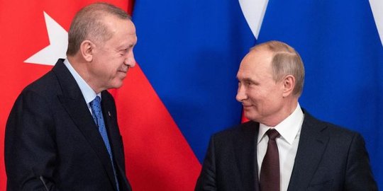 CEK FAKTA: Hoaks Putin Bertemu Erdogan di Turki Bahas Palestina