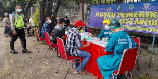 Pemudik Masuk Tangerang 'Dipaksa' Swab Antigen