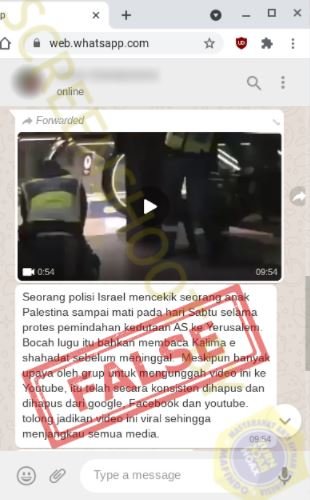 hoaks polisi israel pukul anak palestina