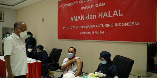 Pabrikan Toyota Mulai Vaksinasi Ribuan Karyawan dan Keluarganya