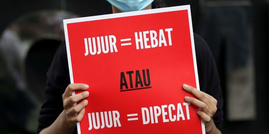 Aksi Dukungan untuk 75 Pegawai KPK