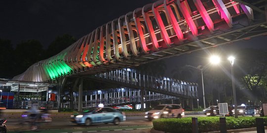 10 JPO di Jakarta Tampilkan Warna Bendera Palestina